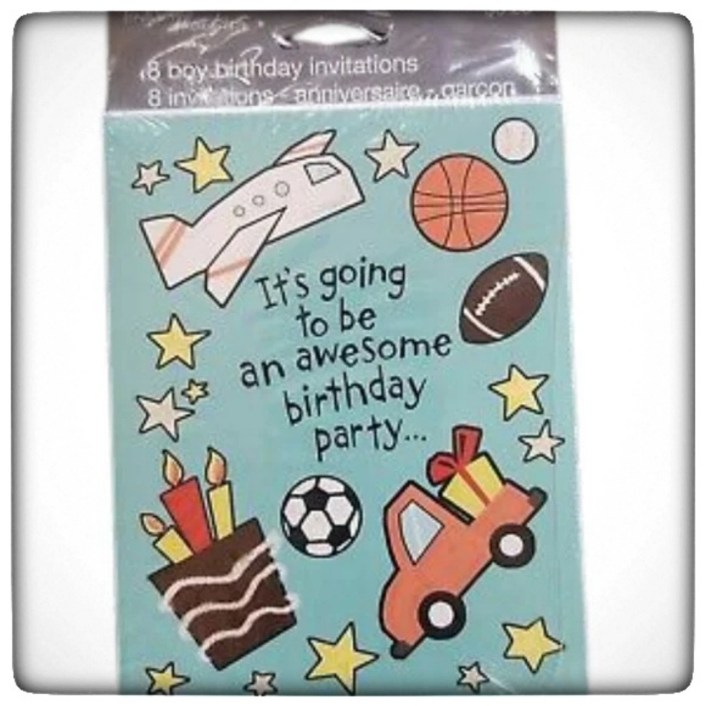 Birthday Invitations-Lot of 5
